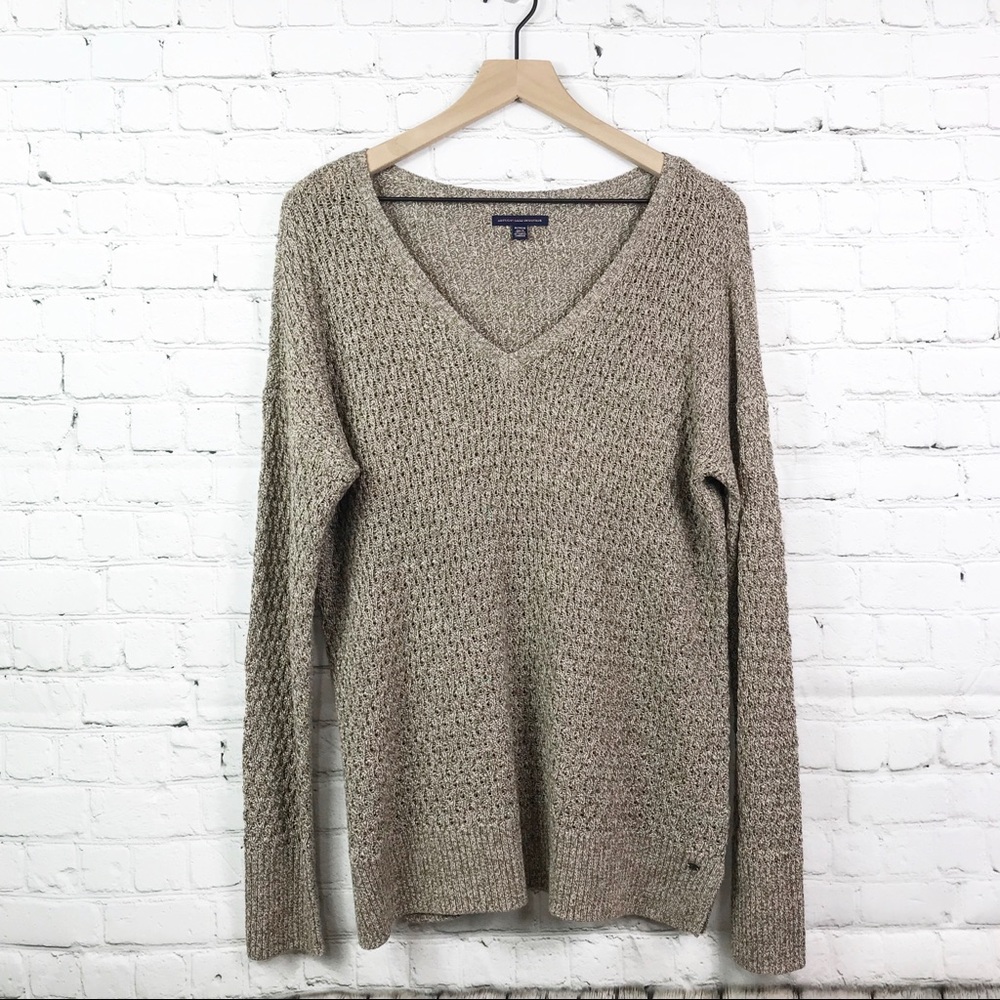 American Eagle V Neck Pullover Sweater